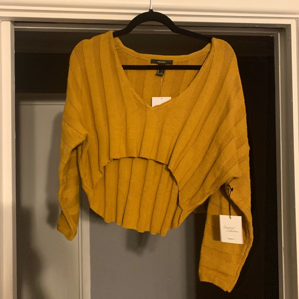 Mustard Crop Sweater